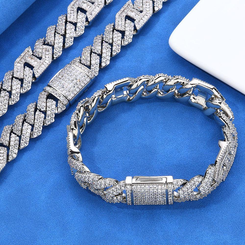 Custom 15mm Mariner Coffee Bean Iced Out Chain for Rapper | Caratix - CaratixJewelry